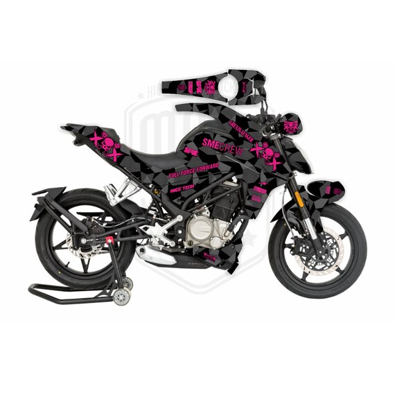 CFMOTO 250NK 2017-2022 Geometric Bright Grenzgaenger Skulls Design