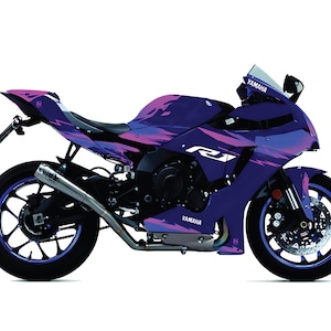 Custom Yamaha YZF R1 Mystic Graphic Kit 2020-2024 Graphic Kit - High-Quality Decals & Designs