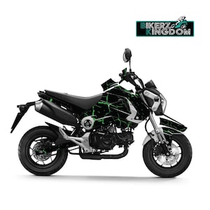 Honda Grom 125 MSX 2013-2016 Cracked BlackTheme Decal Sticker Kit