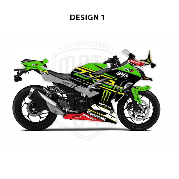 カワサキ Ninja 300 2013-2017 WSBK テーマ グラフィック デカール
