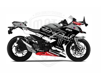 カワサキ Ninja 300 2013-2017 WSBK テーマ グラフィック デカール