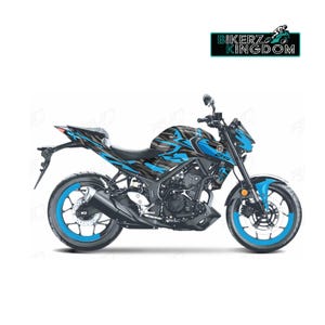 Yamaha MT03 Camo Graphic Kit & Wheel Rim Tape Design pasuje do modeli 2014-2024 Zestawy naklejek motocyklowych Owijki winylowe na motocykl