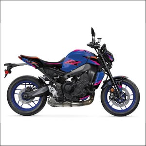 Yamaha MT09 2014 - 2024 High-Quality Purple and Pink Design Graphic Kit Decal Wrap