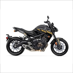 Yamaha MT09 Black Gold Graphic Kit 2014-2024 Models Motorcycle Decal Sticker Sets Motorcycle Vinyl Wraps
