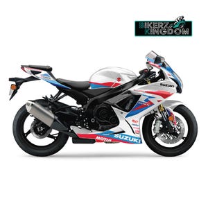Kit de decalques gráficos personalizados SUZUKI GSX-R 600/750 2008-2024 Kit gráfico laranja e azul - decalques e designs de alta qualidade
