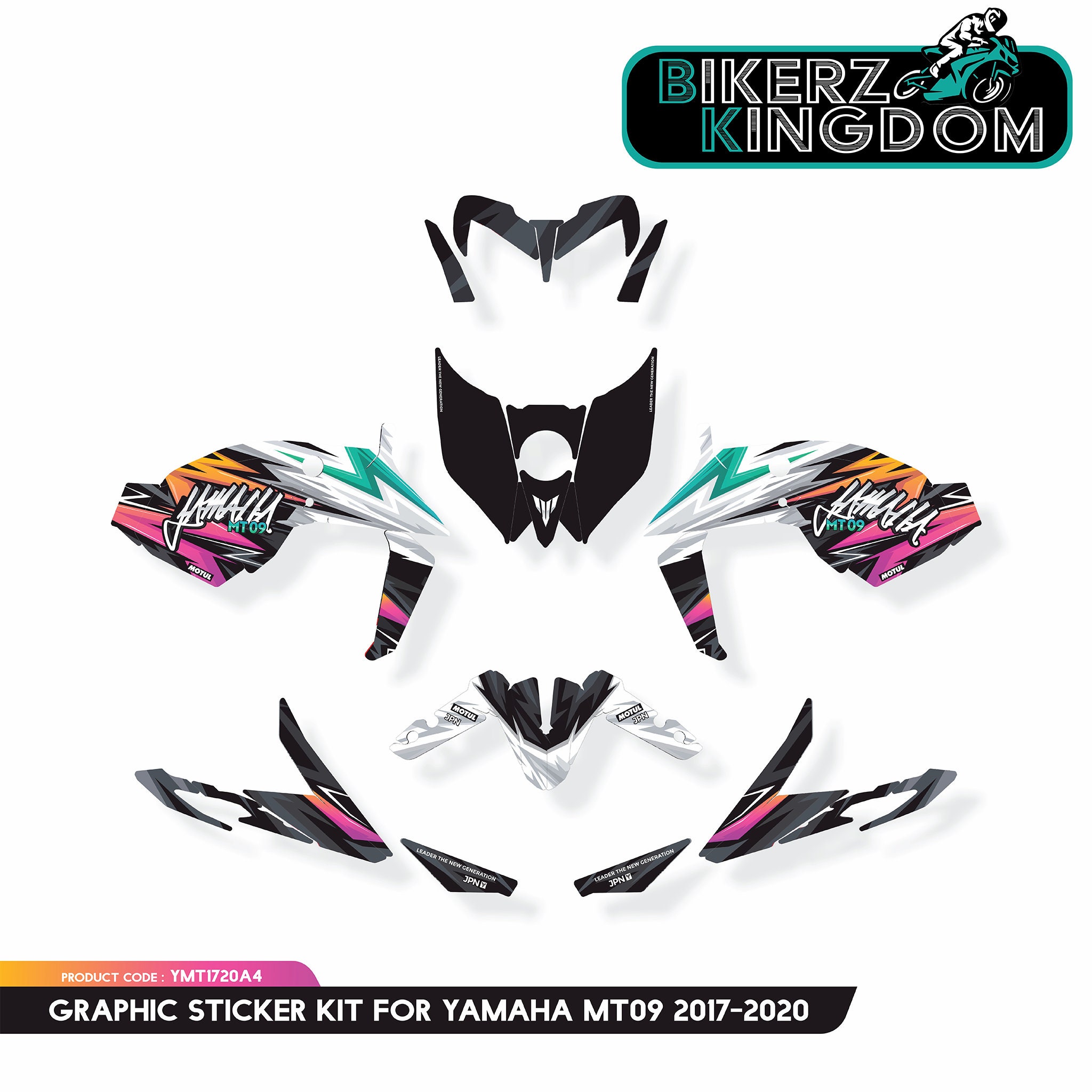 Yamaha MT09 Graphics Kit 2017-2020: UV Resistant Decal Wrap - Etsy