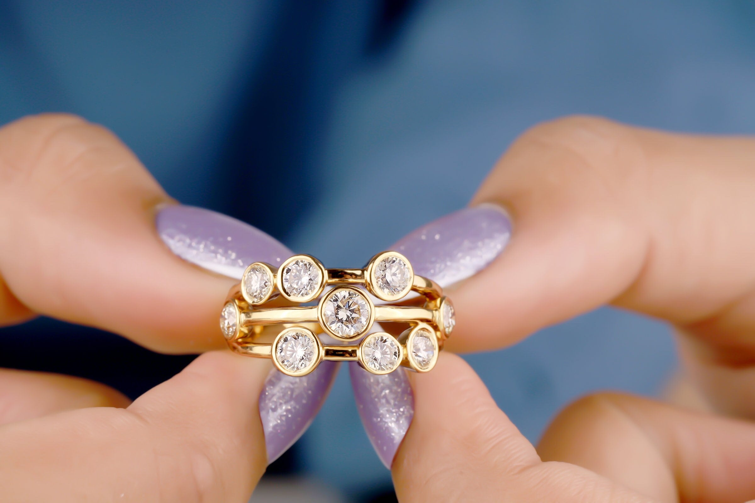 Yellow Gold Ring Boodles Style Ring Vintage 