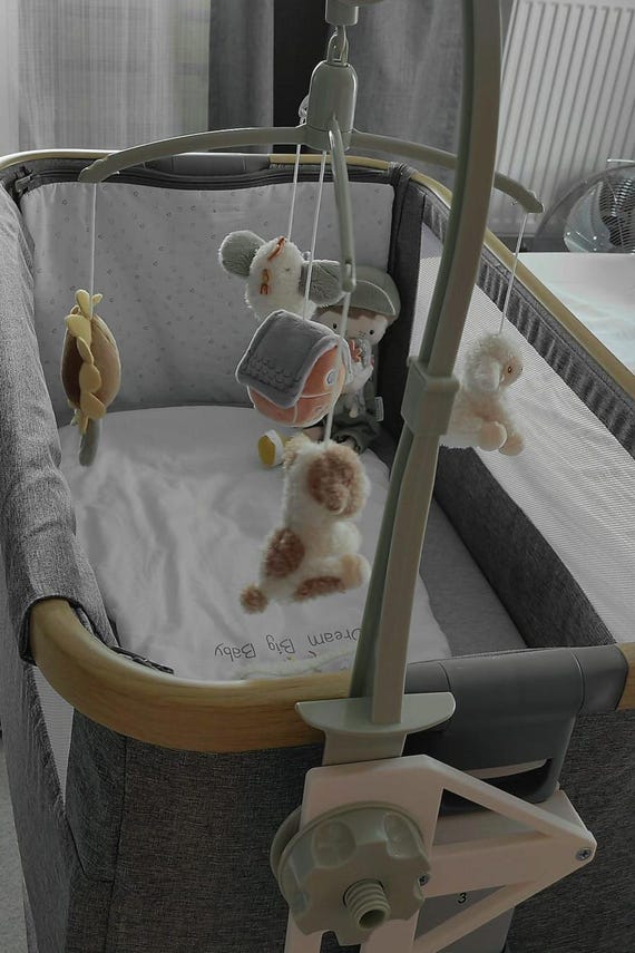 Tutti Bambini Cozee Bedside Crib Adapter for Musical Mobile. Baby Crib Bracket to Attach Fisher Price Little Dutch Infantino and Others. Etsy