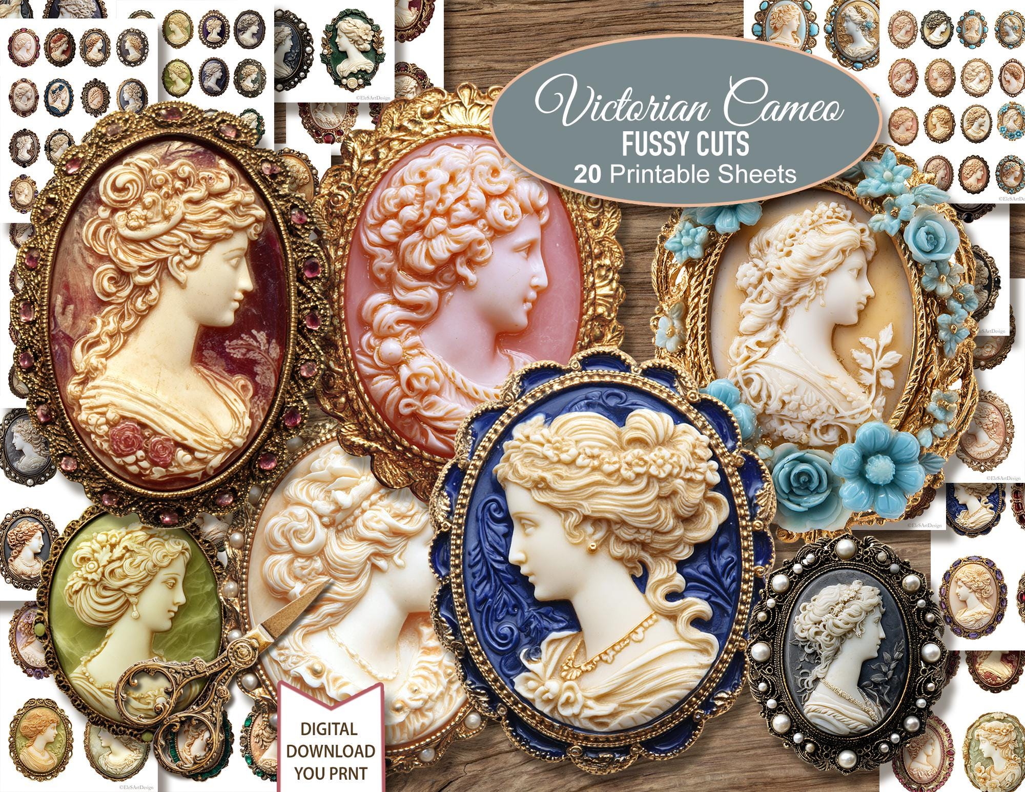 Cameo brooch - Etsy 日本
