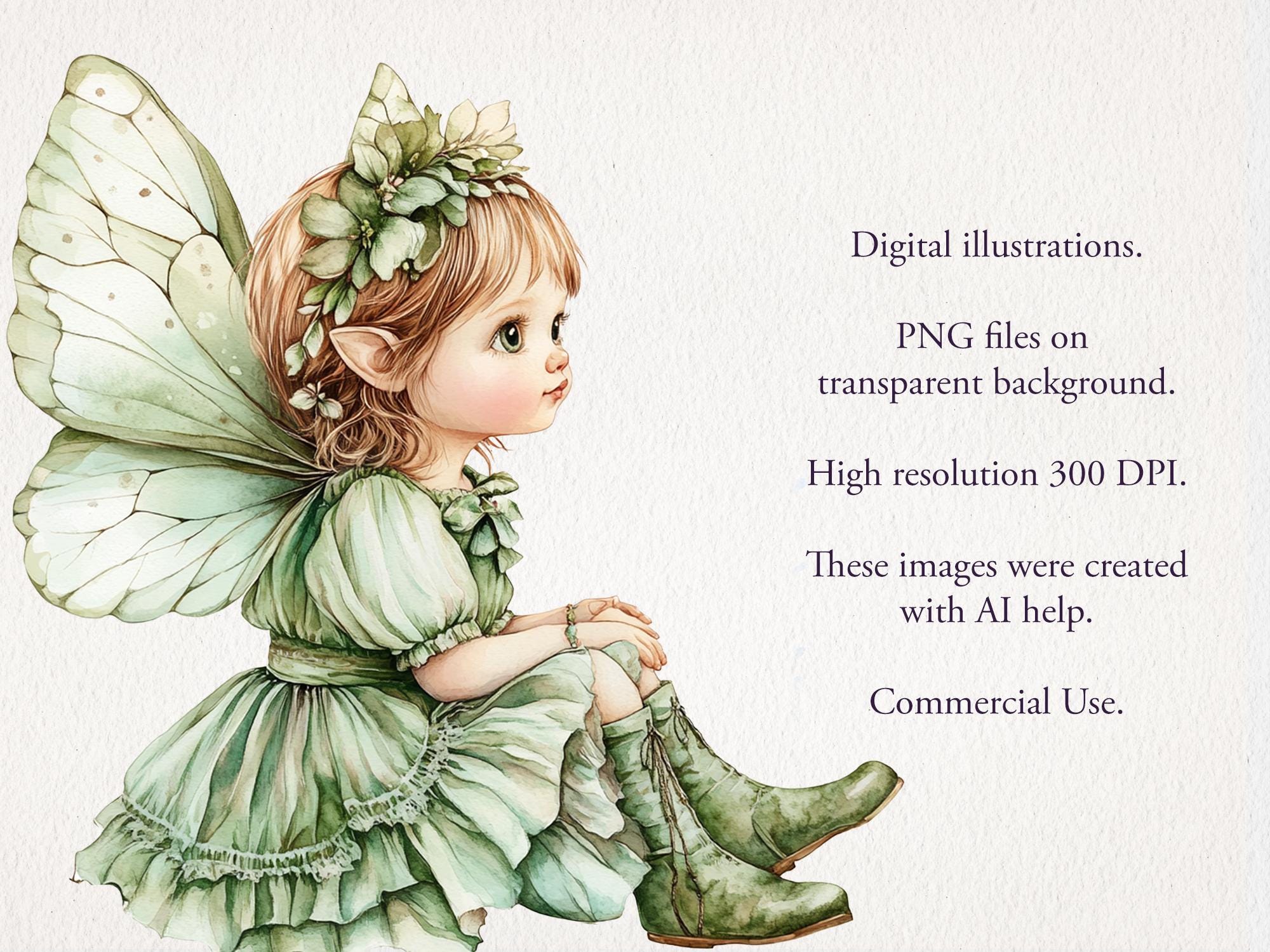 Forest Fairy Watercolor Clipart Bundle: 31 PNG (digital Download) - Etsy