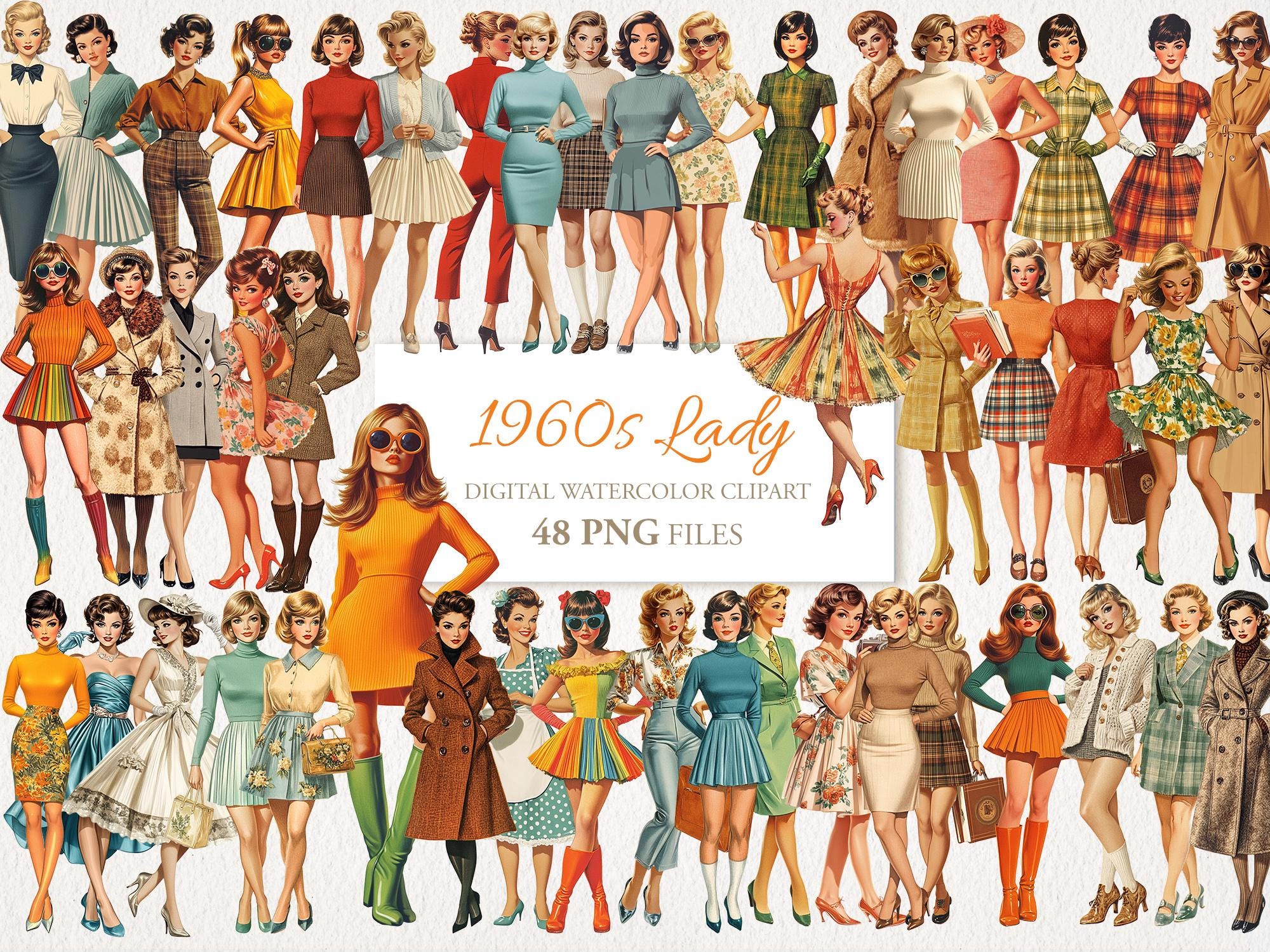 Moda femenina años 60 México