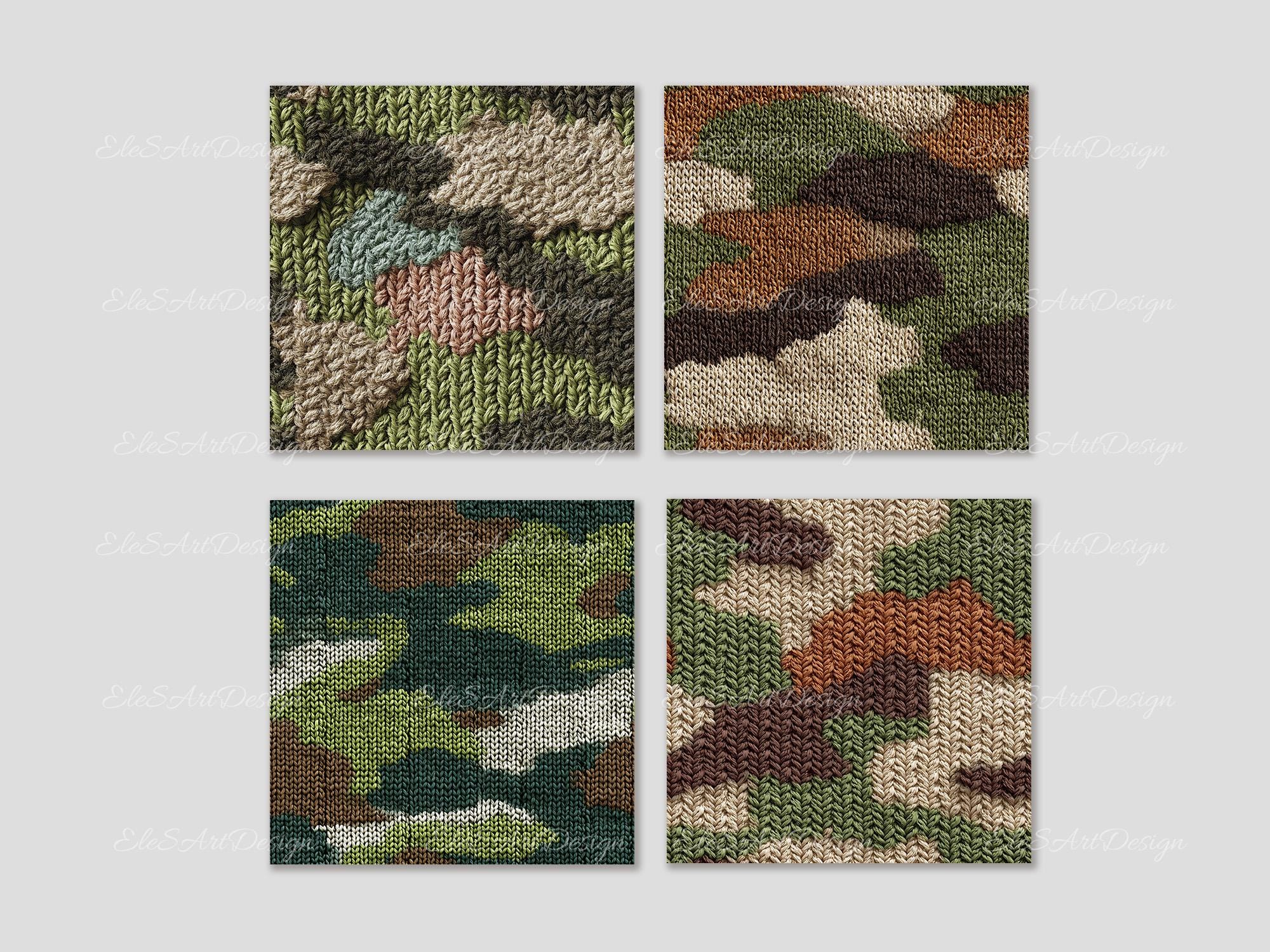 Camouflage Camo Seamless Pattern. Repeated Digital Paper Bundle ...
