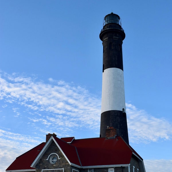 Fire Island Light, lighthouses, digital photo, East Coast lighthouses, New York lighthouses,