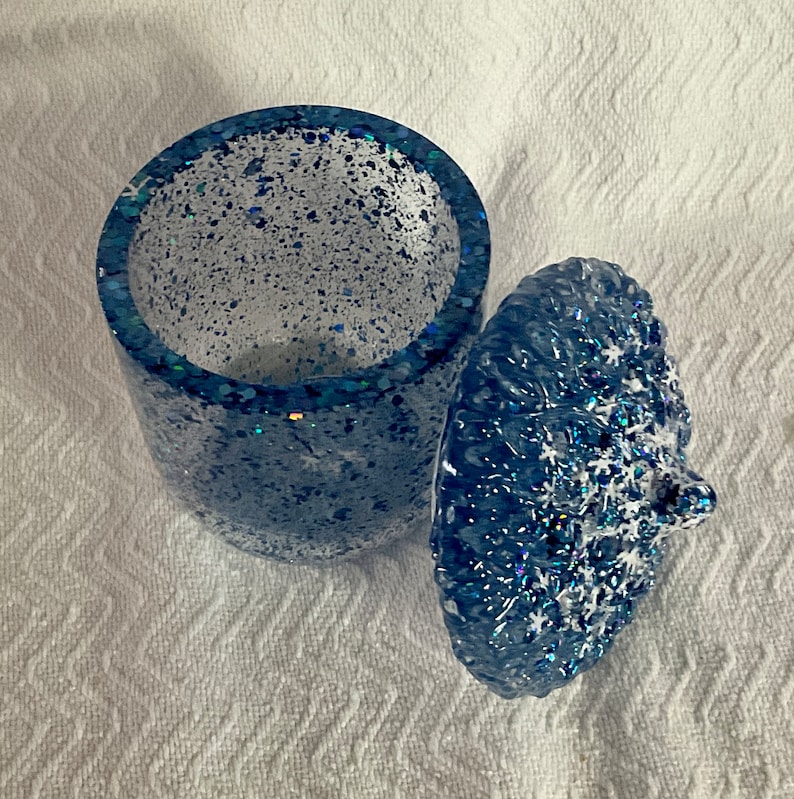 Christmas Jar, Christmas Gift, Snowflake Jar, Candy Jar, Knick Knack