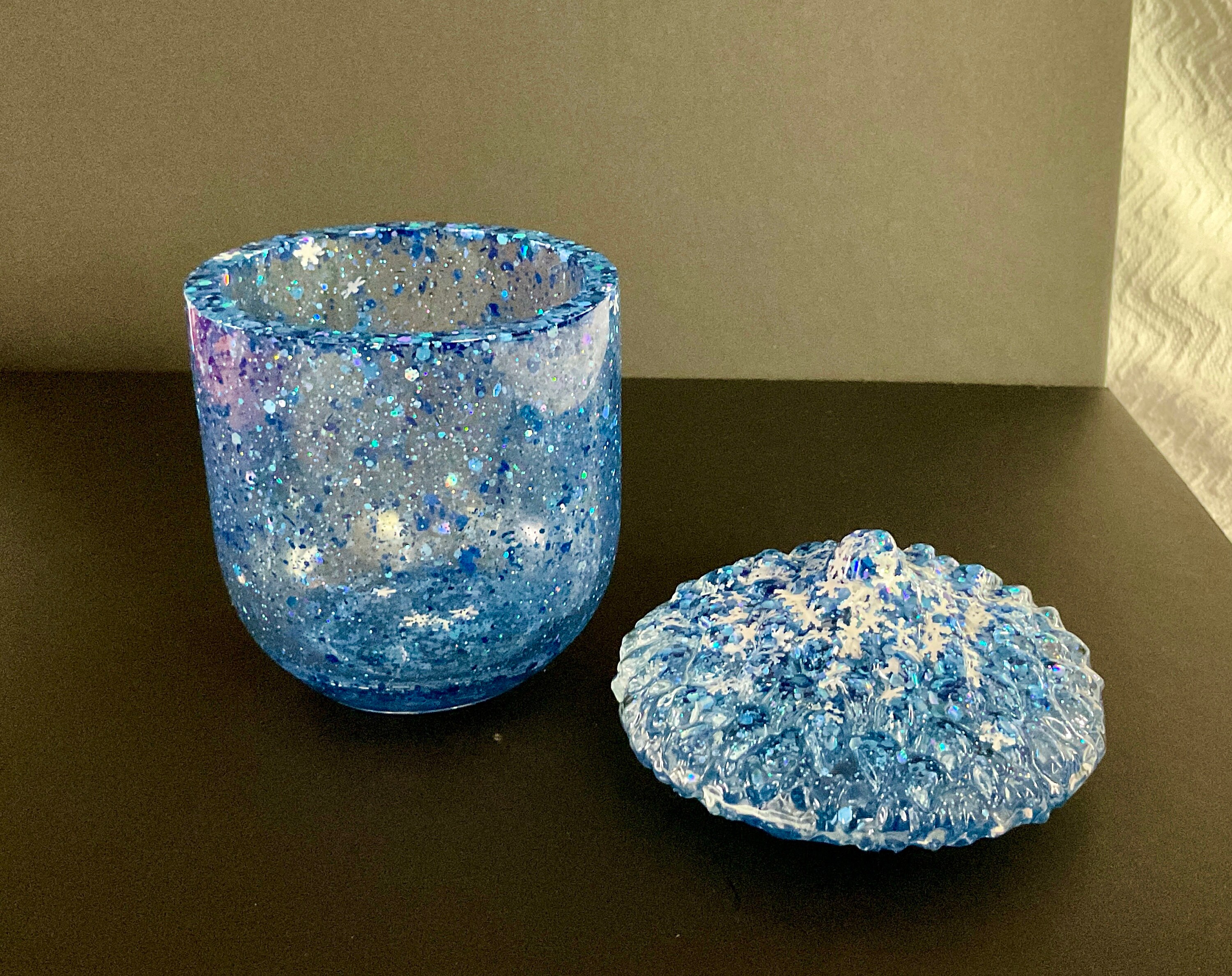 Christmas Jar, Christmas Gift, Snowflake Jar, Candy Jar, Knick Knack