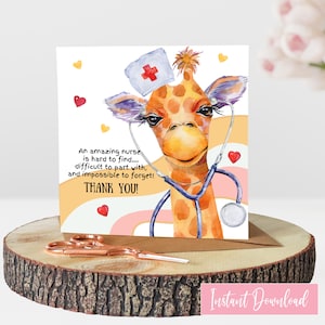 Tarjeta de jubilación de enfermera para enfermera de UCIN Tarjeta de agradecimiento para enfermera pediátrica Feliz jubilación Tarjeta de gratitud para regalo de jubilación de enfermera de guardería