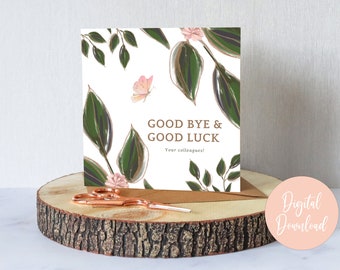 Printable New Job card/Goodbye Card|/Farewell card for coworker/The next chapter teammate card/Miss you digital download card/New adventures