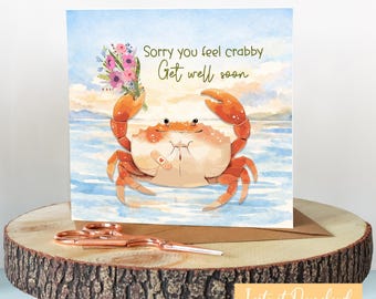 Funny Get Well Card Print, Digital Best wishes on your recovery card, Loving thoughts Card, Thinking of You card, Printable feel better note