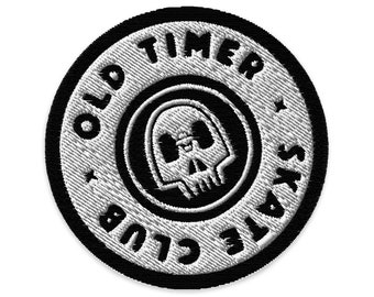 Embroidered patch - Old Timer Skate Club - Logo