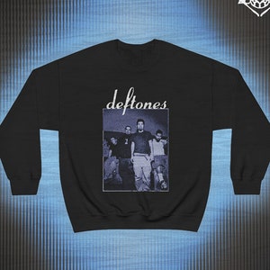 90s Deftones Graphic Crewneck Sweatshirt + BACK PRINT // Unisex, Rare, Music Group, Concert, Rock, Art, Band, Album Shirt, Vintage