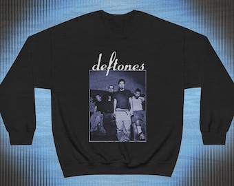 90s Deftones Graphic Crewneck Sweatshirt + BACK PRINT // Unisex, Rare, Music Group, Concert, Rock, Art, Band, Album Shirt, Vintage