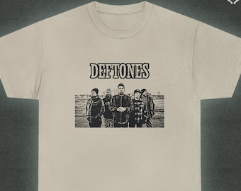 t-shirt vintage Deftones déserté - TOUTES LES COULEURS ! // Chemise unisexe rare en coton noir Chino Moreno groupe de musique concert grunge rock art groupe