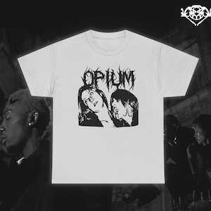 Camiseta OPIUM Bloodsucker - ¡TODOS LOS COLORES! // Vampiro, Punk, Playboi Carti, Sangre, Oscura, Y2k Camiseta gráfica unisex
