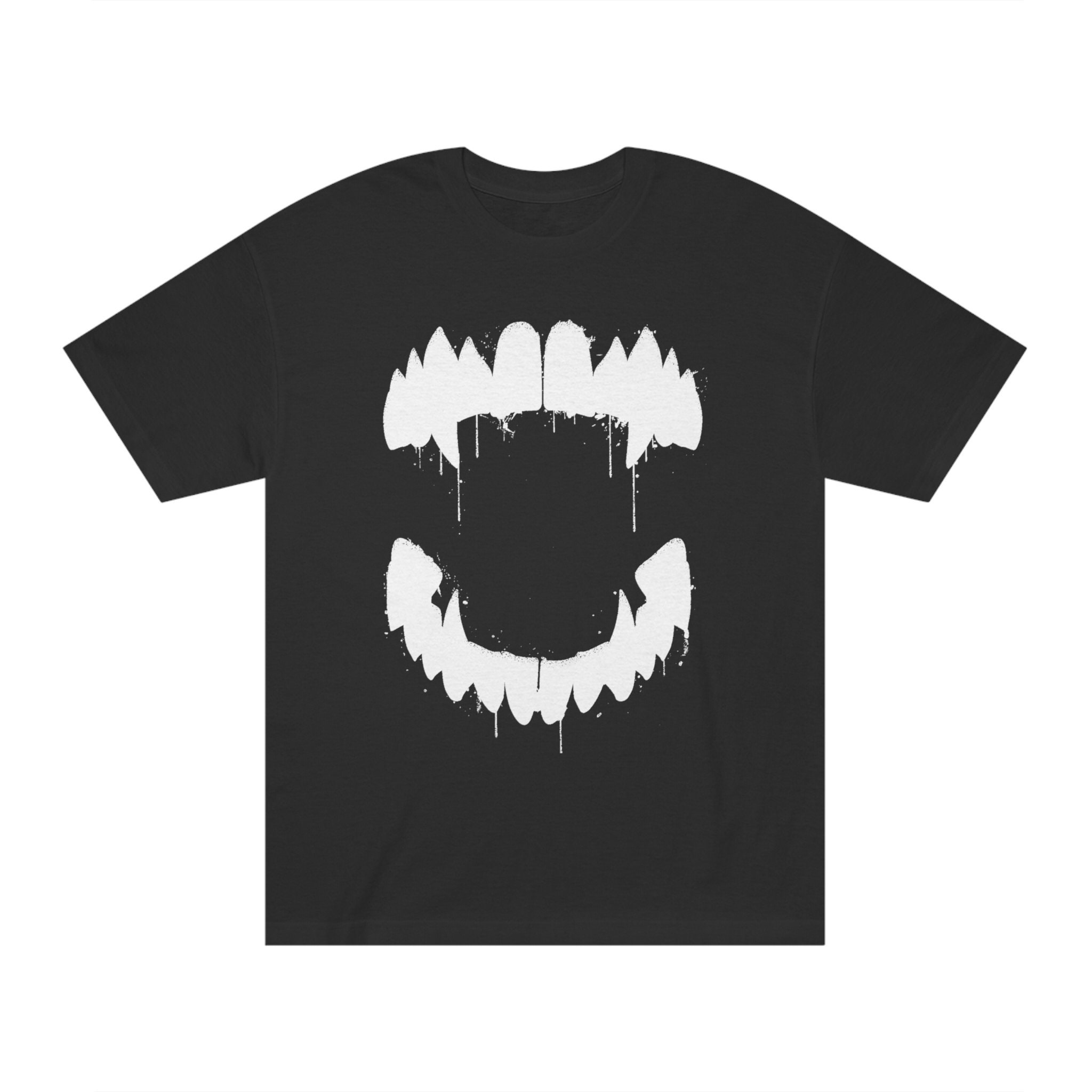 トップス Undercover 08ss Fangs Graphic T-Shirt FVNGS TEE // Black & White, Opium, Carti, Ken Carson, Punk, Dark