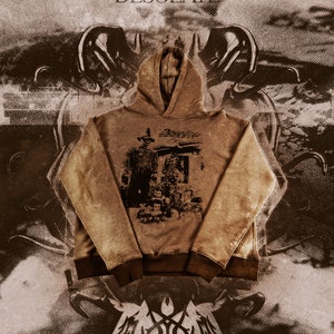 APATHY HOODIE // Moletom gráfico Dark, Death Metal, Punk, Opium, Alt Style