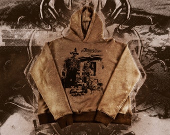 APATHY HOODIE // Dark, Death Metal, Punk, Opium, Alt Style Graphic Sweatshirt