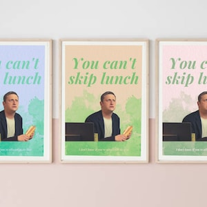 Tim Robinson I Think You Sollte verlassen Poster Set | Du kannst das Mittagessen nicht auslassen | 3er-Set, mehrere Farben | Digitaler Download | Kollegium | Beliebt