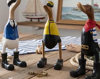 Nordsee Enten aus Bambus 25 cm