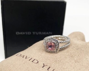 Double Rope Ring / Gemstone Silver Ring / DY Ring