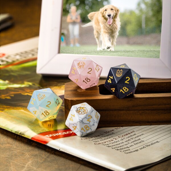D20 Dice Dog Toy Etsy
