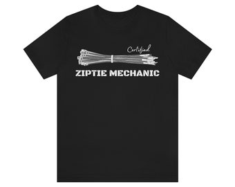 Certified Zip-tie Mechanic | Automotive | Funny Car T-Shirt