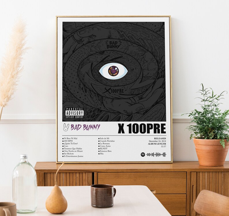 Bad Bunny X 100PRE Poster Bad Bunny X 100PRE Album Cover Etsy Hong Kong bad-bunny-x-100pre-poster-bad-bunny-x-100pre-album-cover-etsy-hong-kong