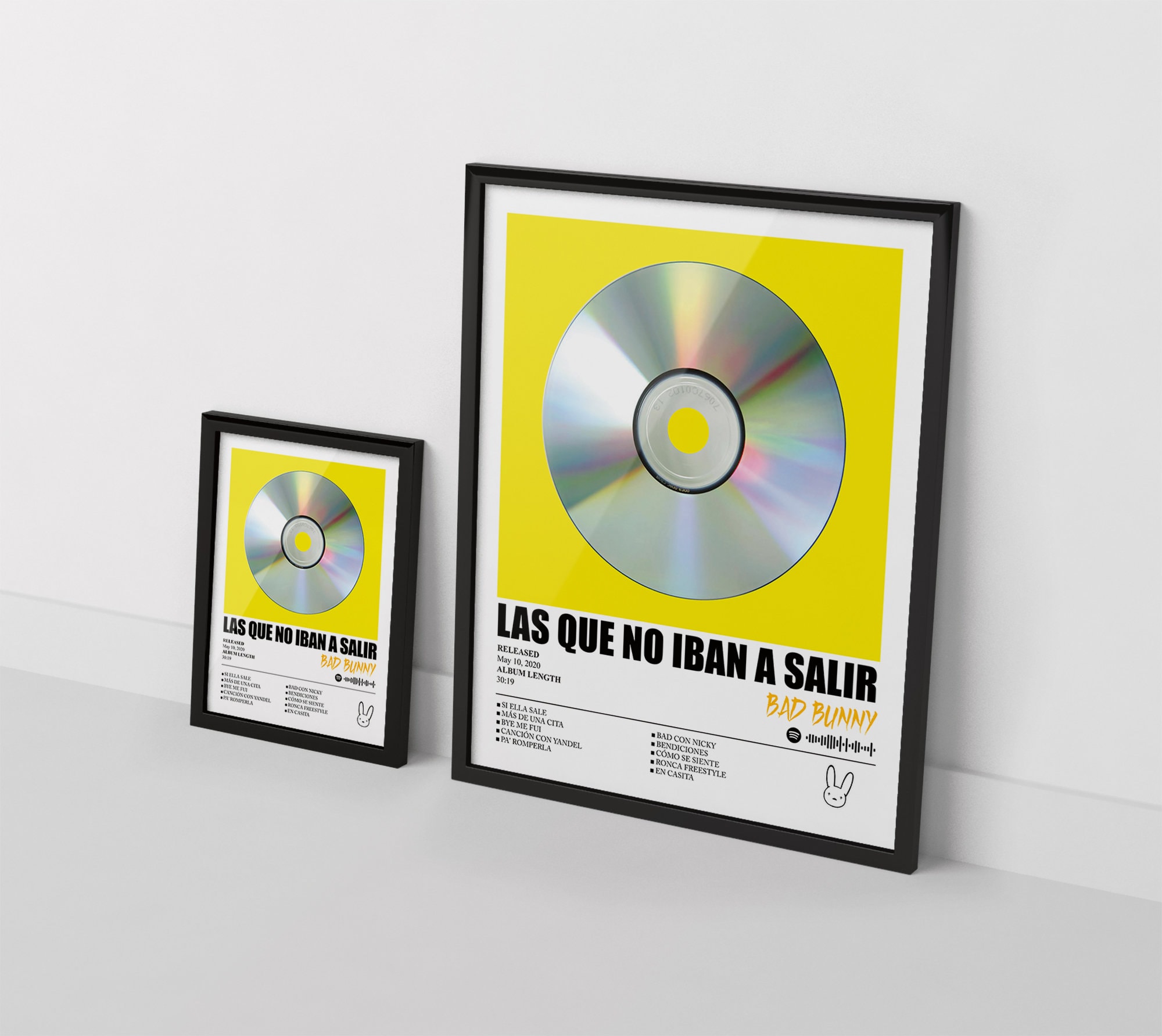 Bad Bunny Las Que No Iban a Salir Poster Bad Bunny Album Etsy Hong Kong