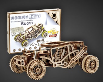 3D Wooden Puzzle "Buggy" - DIY Model Car Kits for Adults and Teens - Brain-Engaging Jigsaw Challenge - Unique Adult and Teen Puzzles