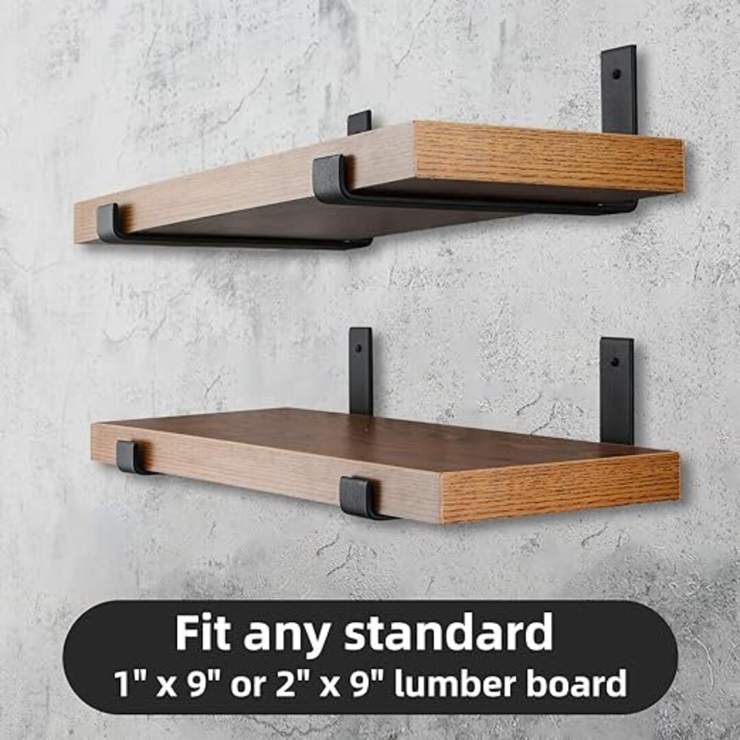 4 Pack Shelf Hook Brackets Heavy Duty 9 Inch J Shelf Bracket Etsy