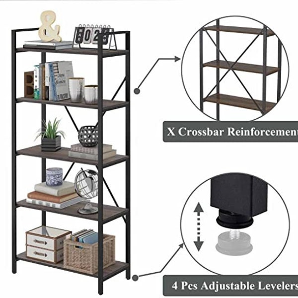 Tall Open Shelving Unit Etsy