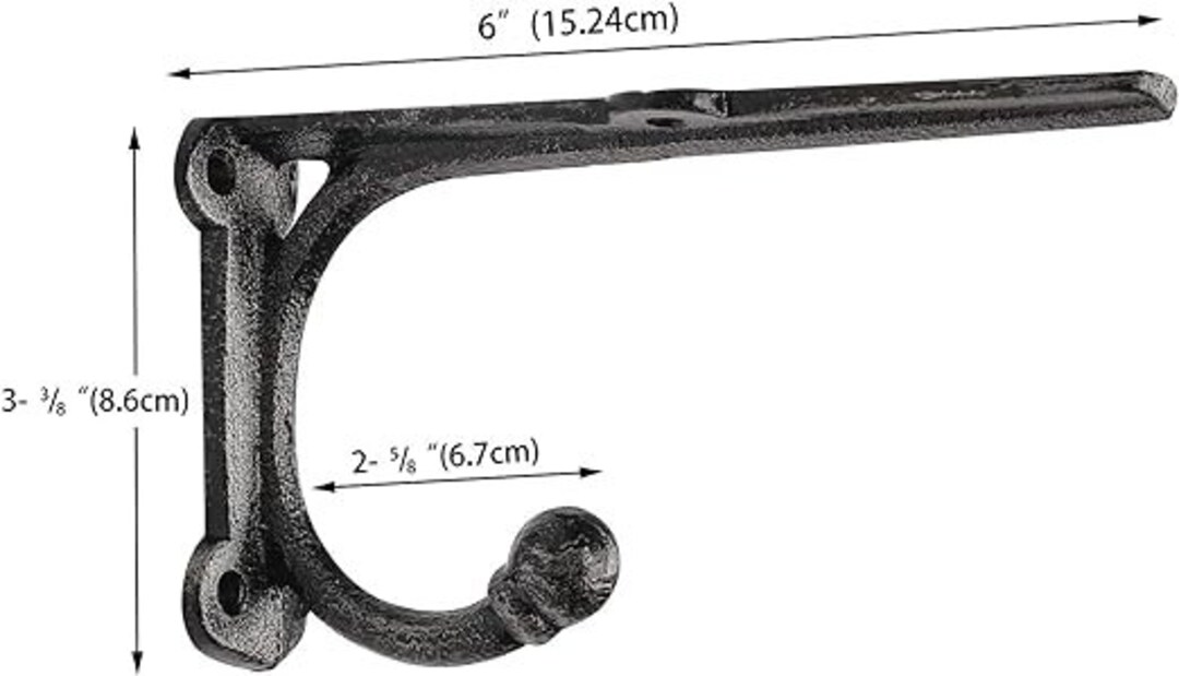 Shelf Brackets With Hooks Heavy Duty Floating Shelf Bracket Etsy