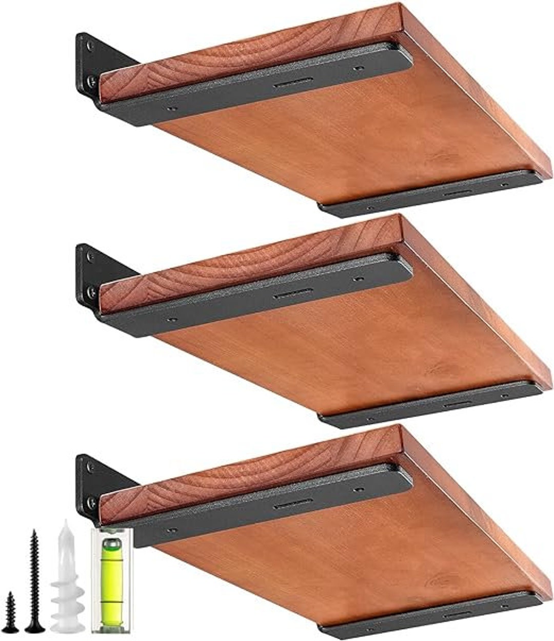 Floating Shelf Bracket Heavy Duty Black Metal Shelf Brackets Etsy