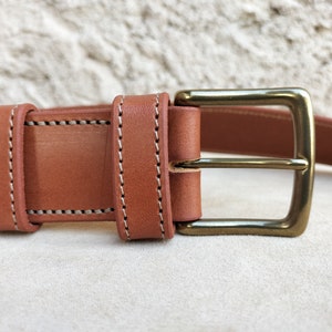 Wide leather belt for men and women, brown leather belt, wide leather belt for women, wide leather belt for men image 2