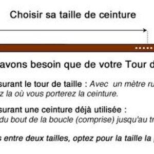 Ceinture en cuir marron, ceinture fait main, ceinture pour homme et femme, ceinture de qualité, ceinture pour la rentrée image 7