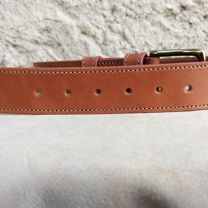 Wide leather belt for men and women, brown leather belt, wide leather belt for women, wide leather belt for men image 3