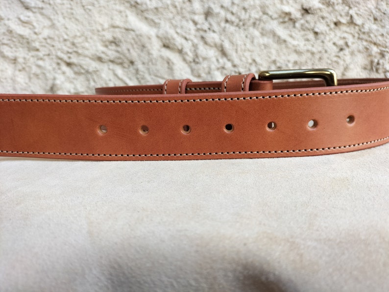 Wide leather belt for men and women, brown leather belt, wide leather belt for women, wide leather belt for men image 3