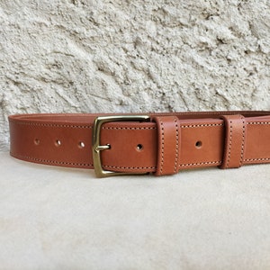 Wide leather belt for men and women, brown leather belt, wide leather belt for women, wide leather belt for men image 4