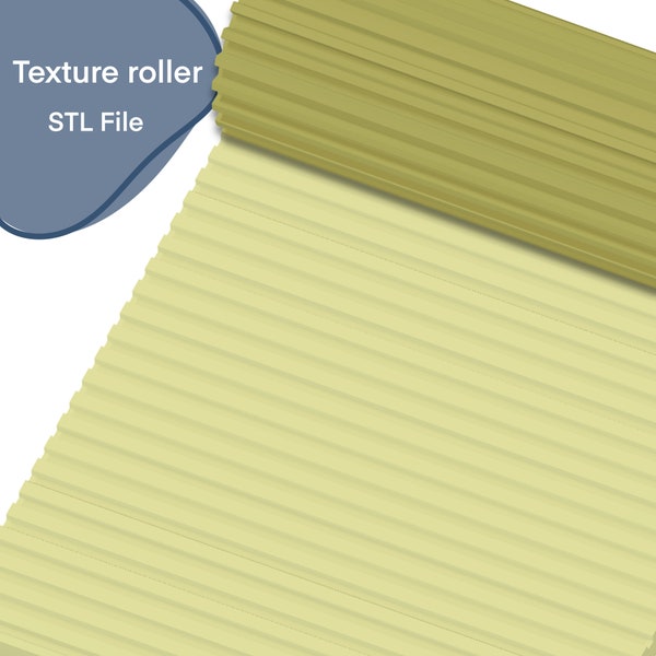 Stripes Roller | Seamless Polymer Clay Texture Roller | Digital STL File | Polymer Clay Tools