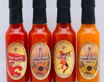 Deb-N-Roo Labor of Love RED HEART VALENTINE 4-Pack 2024 Hot Sauces