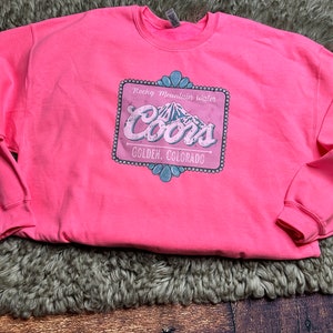 Coors Pink Sweatshirt